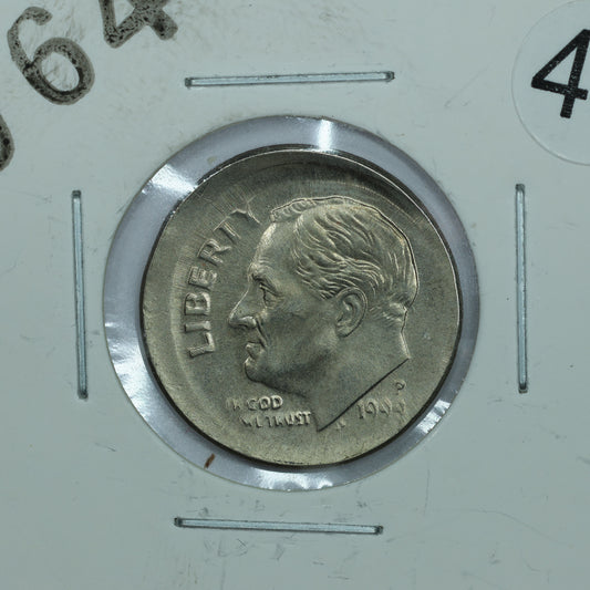 1999 P Philadelphia 10c Roosevelt Dime Offset Off Center Error
