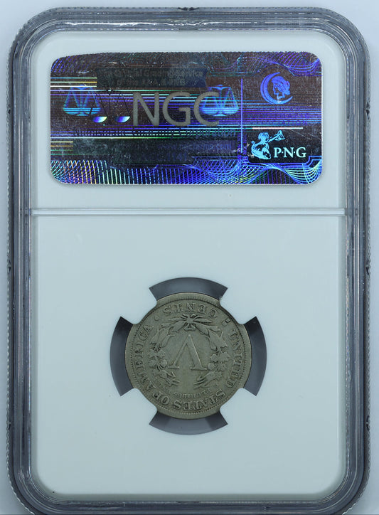 1912 S (San Francisco) Liberty Head V Nickel 5c - NGC VG10