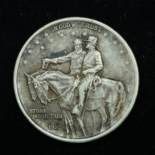 1925 Stone Mountain Commemorative Silver Half Dollar Coin