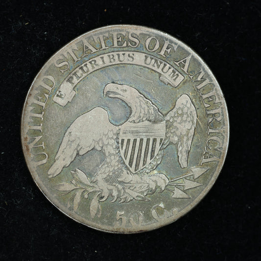 1827 Capped Bust Half Dollar 50c Square Base 2