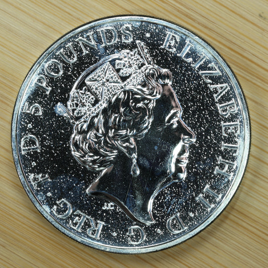 2017 GB 2 oz Silver Queens Beasts Red Dragon of Whales Exact Coin Pictured