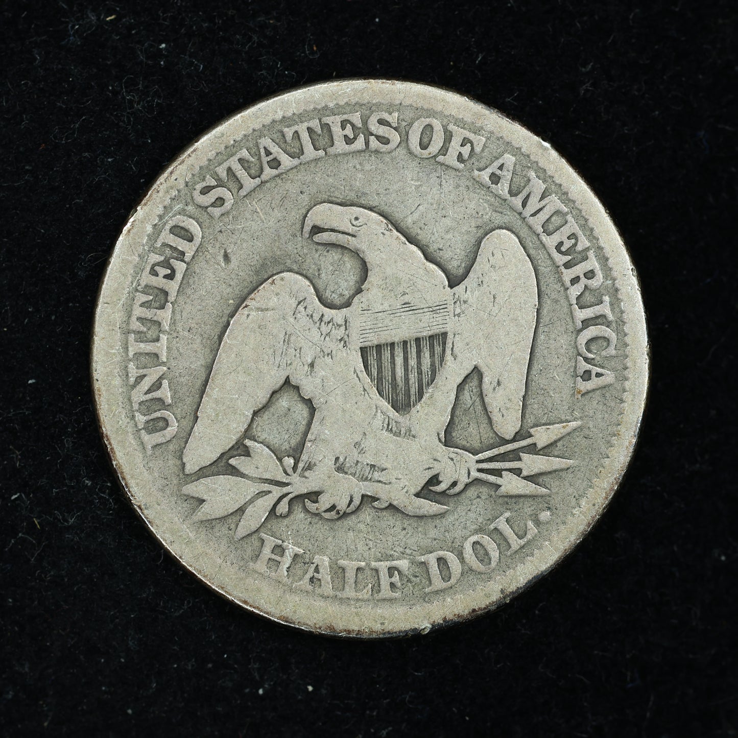 1854 Seated Liberty Silver Half Dollar Arrows