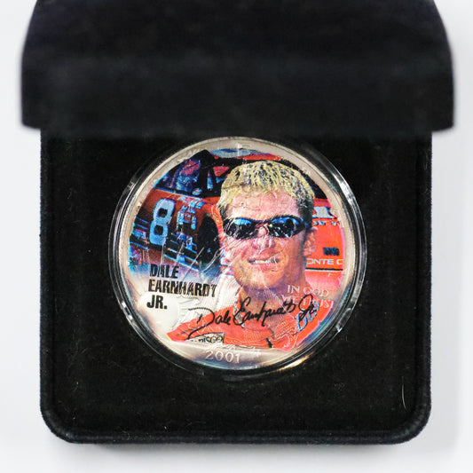 2001 1 oz Silver American Eagle Colorized - NASCAR Superstars - Dale Earnhardt Jr