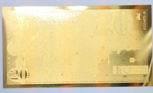 2024 Berlin Gold Foil Aurum Note - 50 mg 24KT Goldback Style Bill