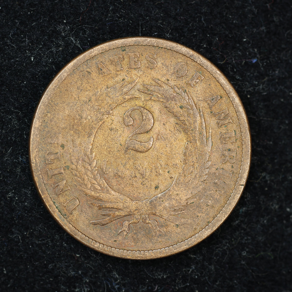 1867 2c Two Cent Piece United States