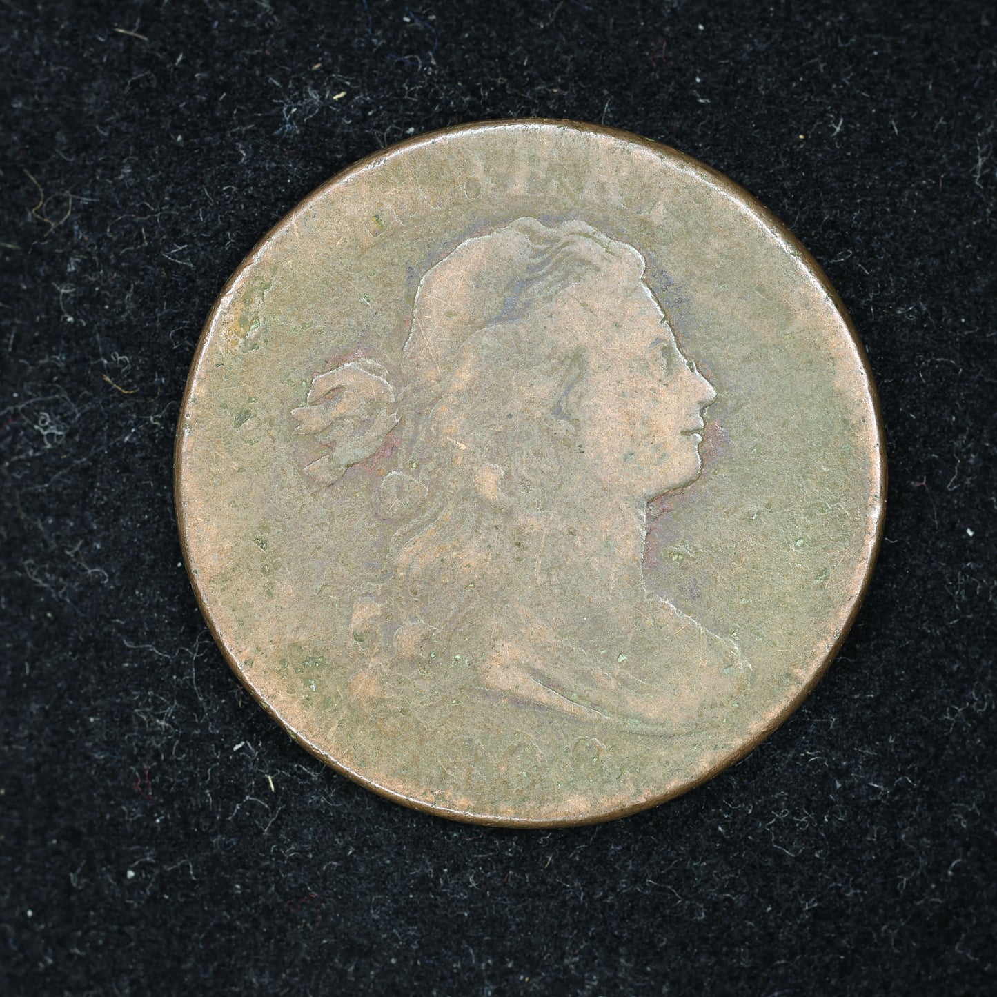 1800 Large Cent 1C Draped Bust Normal Date