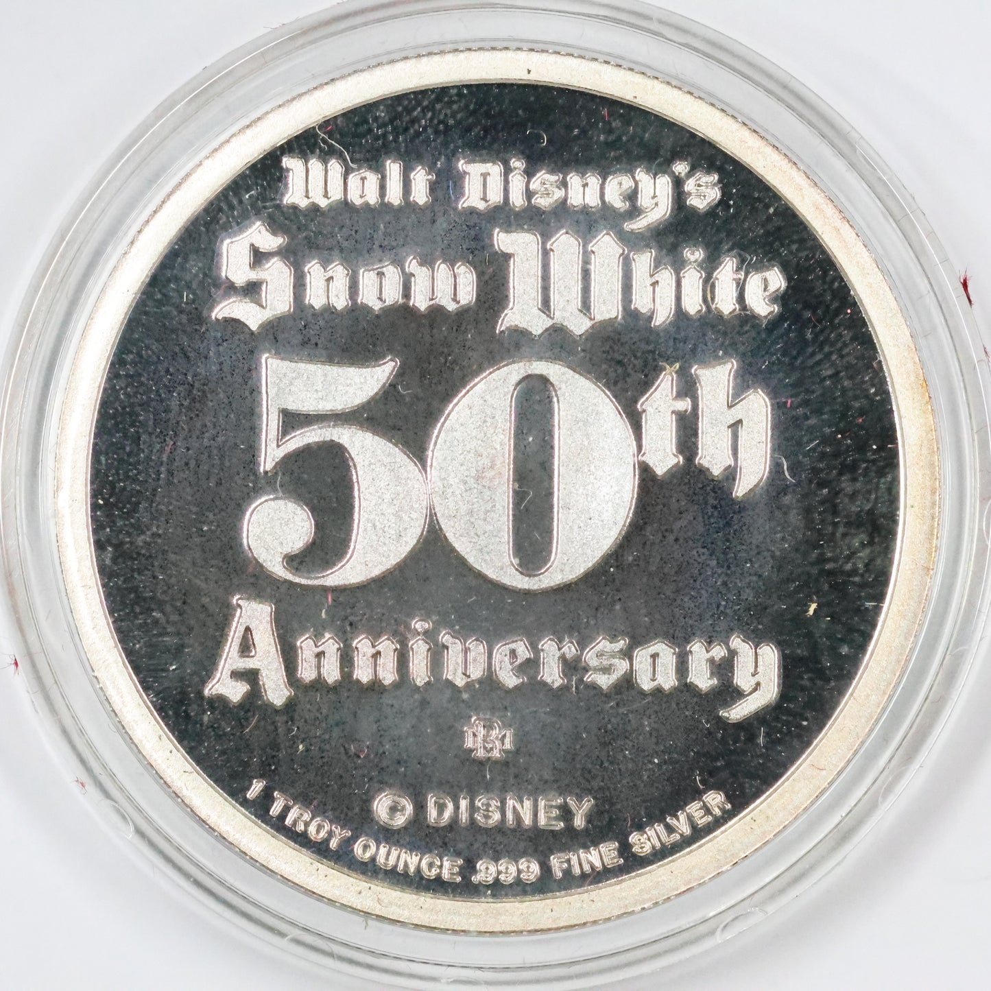 1 oz .999 Fine Silver - 1987 Snow White Disney 'Happy' w/ Box & COA