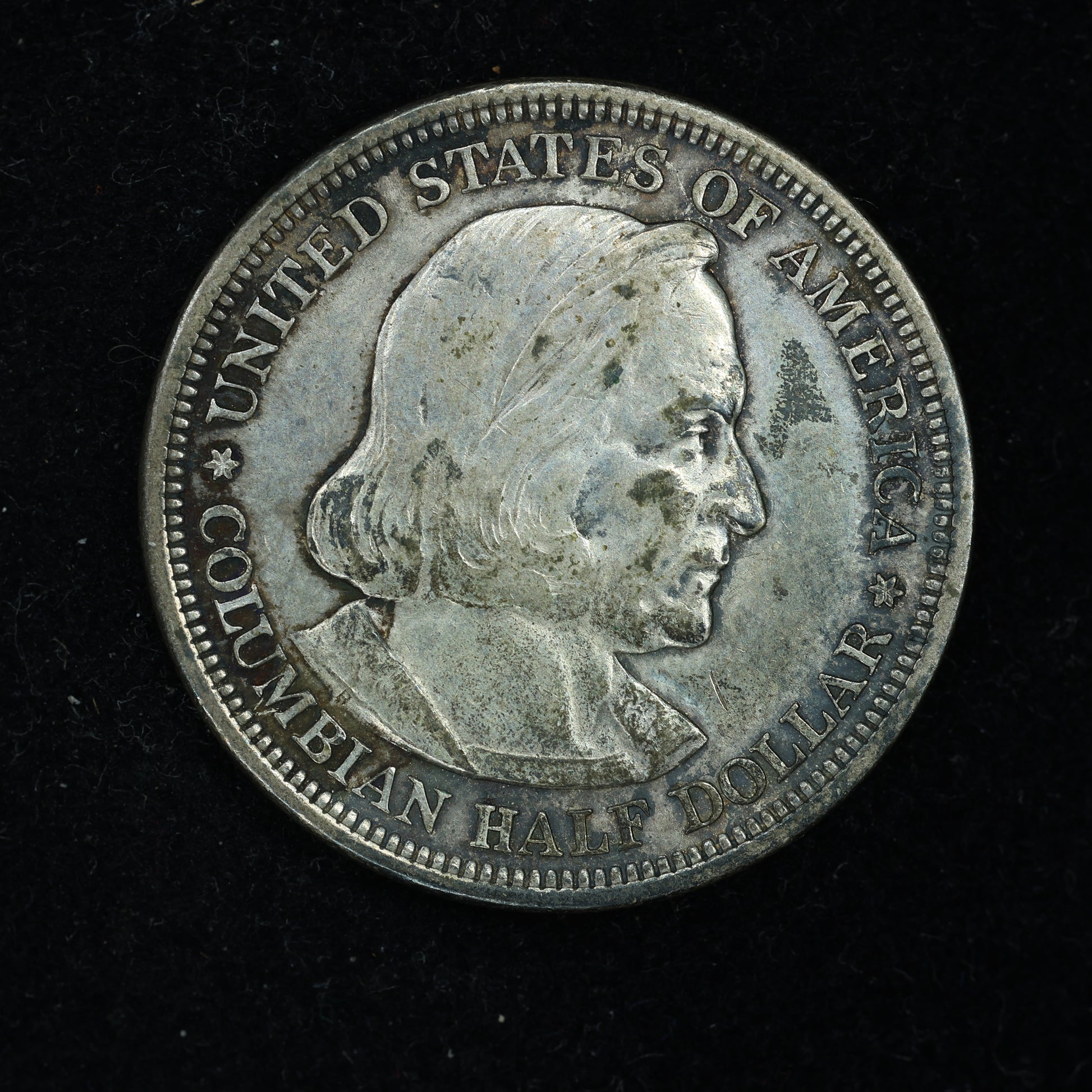 1893 Columbian Exposition Half Dollar obverse - Columbus portrait
