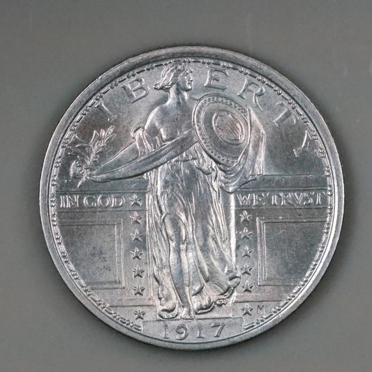 1917 (Philadelphia) Standing Liberty Silver Quarter Variety 1 Higher Grade