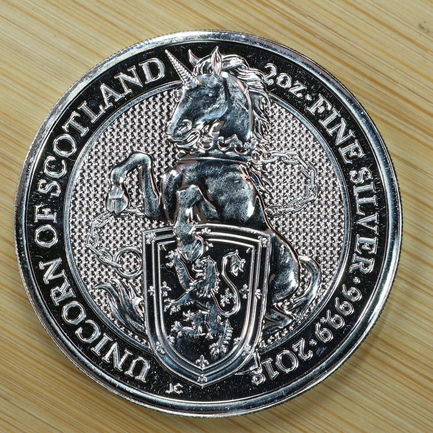 2018 GB 2 oz Silver Queens Beasts Unicorn of Scotland Exact Coin Pictured