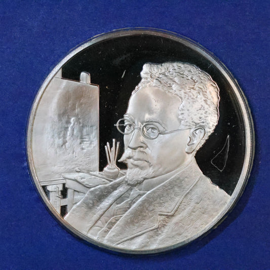 1973 Postmasters of America STERLING SILVER Art Round - No. 51 Henry Ossawa Tanner