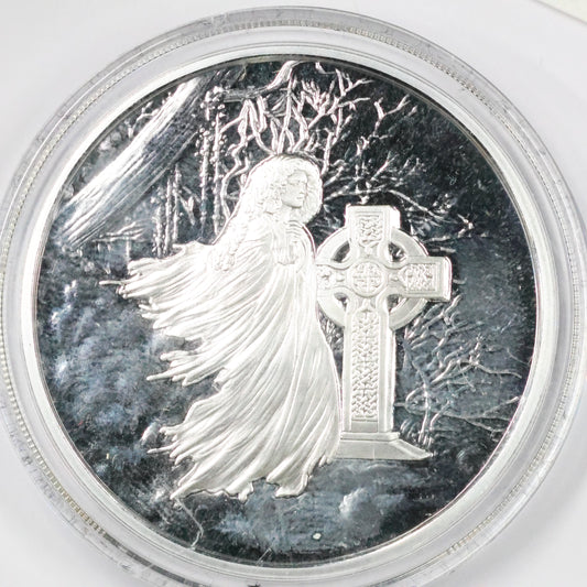 1 oz .999 Fine Silver Anonymous Mint Celtic Lore: Banshee w/ COA