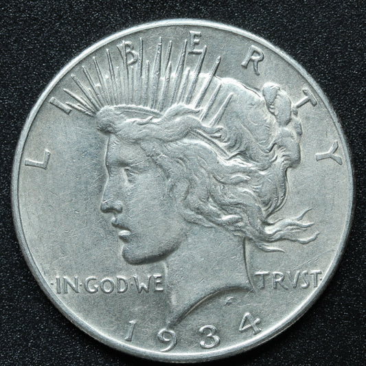 1934 S Peace Dollar - Silver - San Francisco