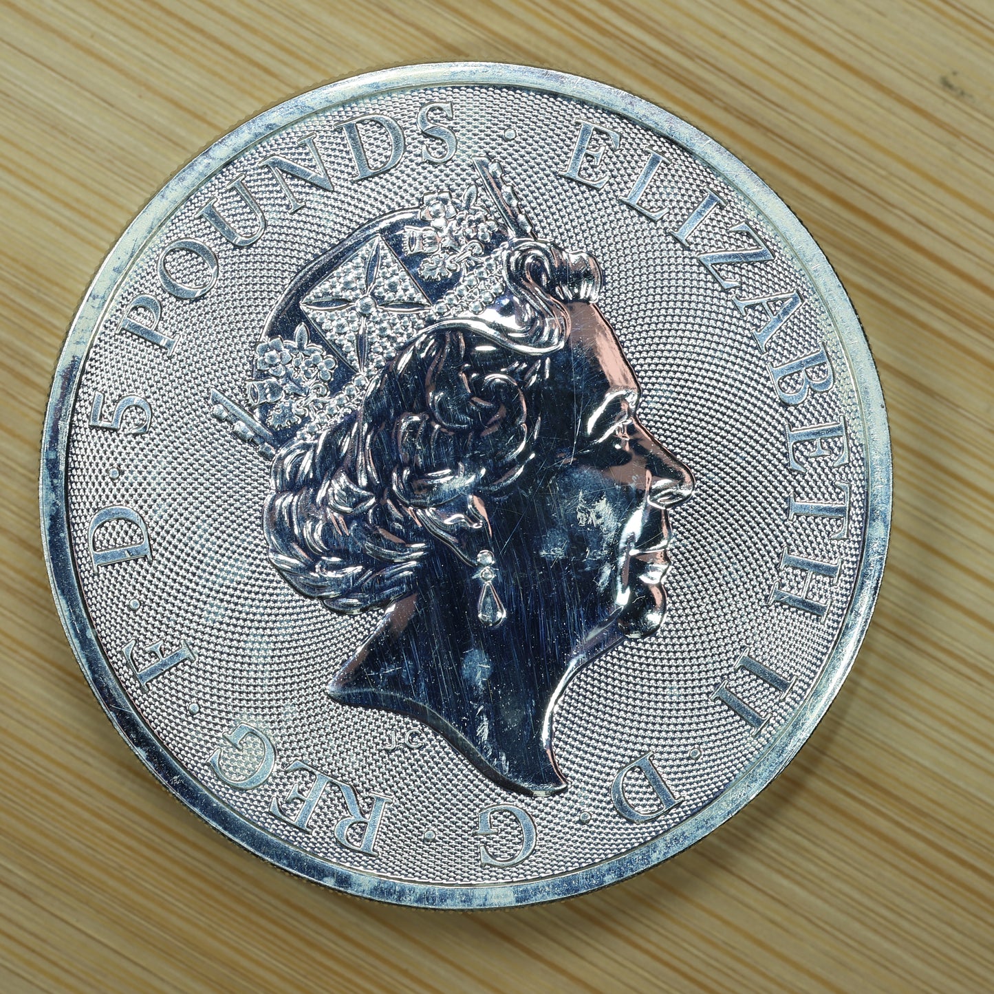 2018 Great Britain 2 oz Silver Queen's Beasts Black Bull of Clarence Exact Coin Pictured
