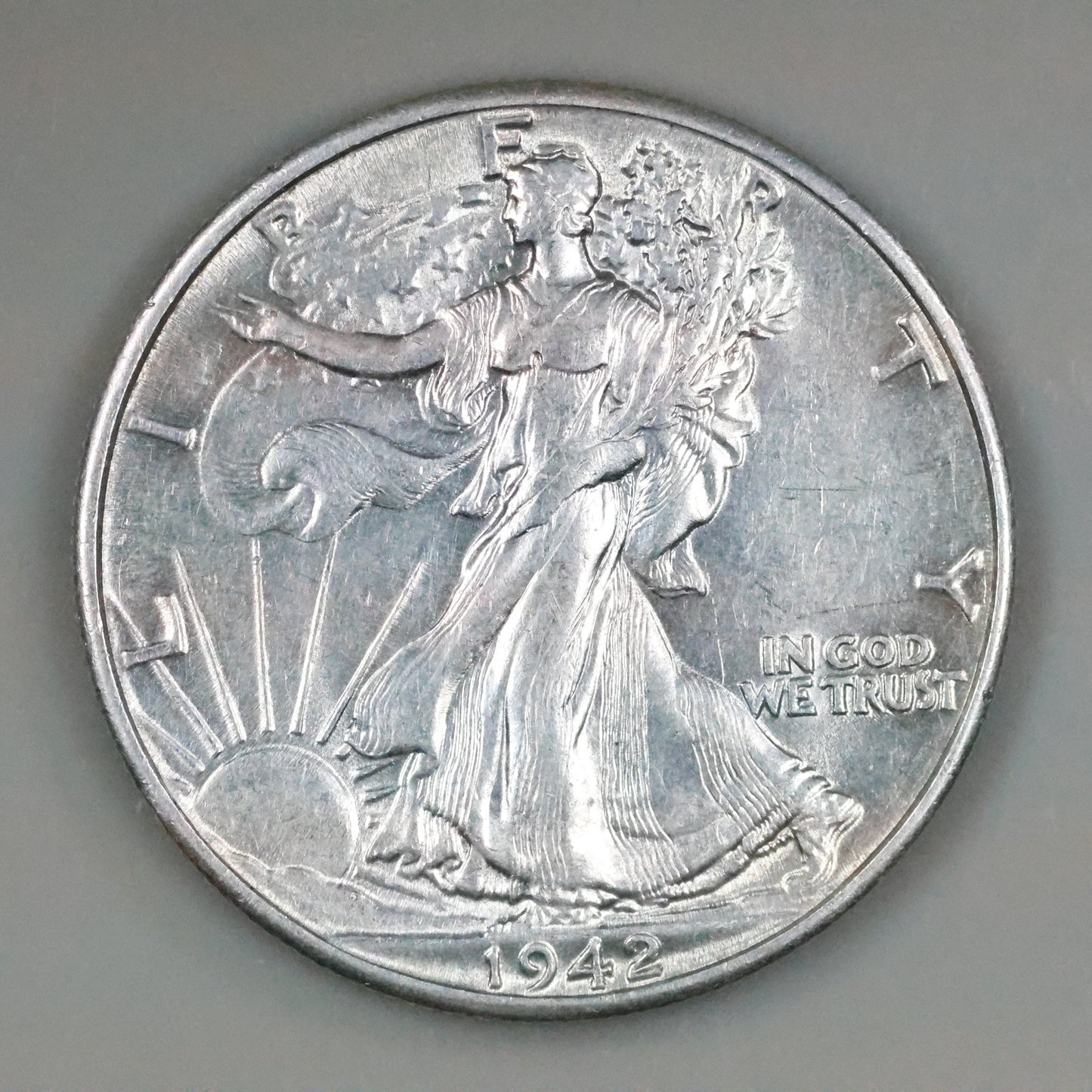 1942 P Philadelphia Liberty Silver Half Dollar 50c