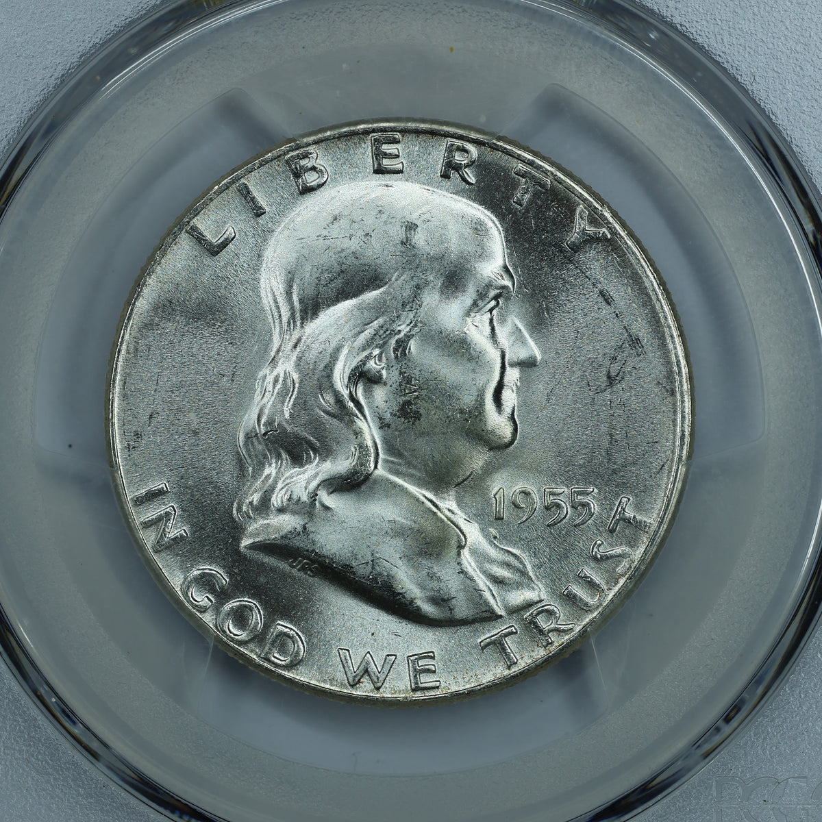 1955 Franklin Half Dollar 50c - PCGS MS65 Bugs Bunny FS-401