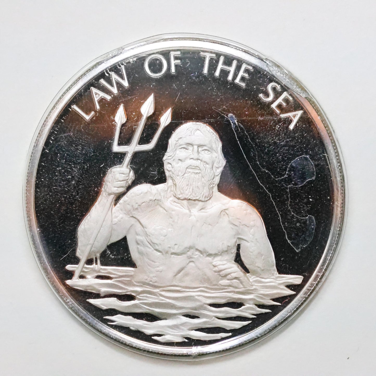 Franklin Mint United Nations STERLING SILVER Art Medals - Law of the Sea