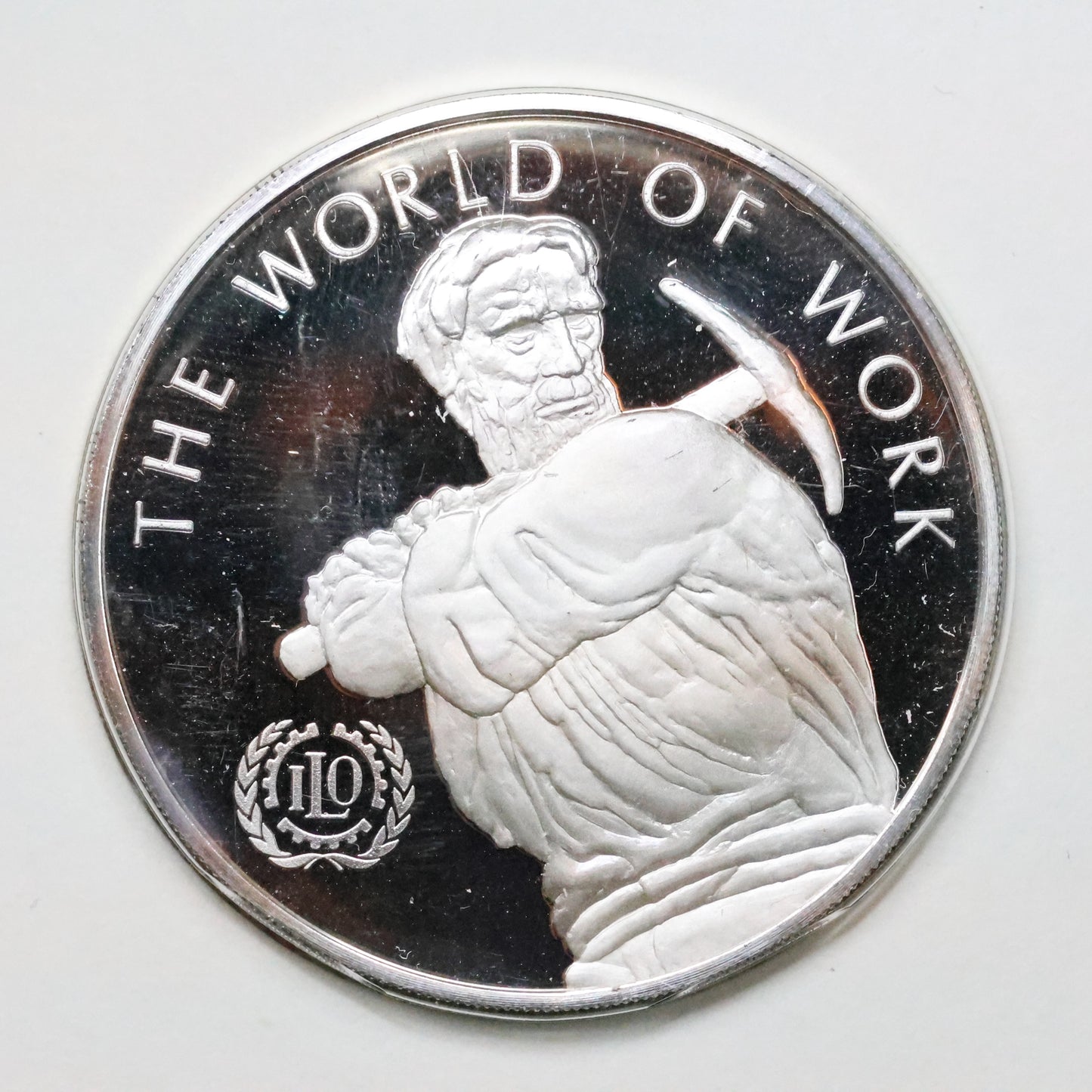 Franklin Mint United Nations STERLING SILVER Art Medals - The World of Work