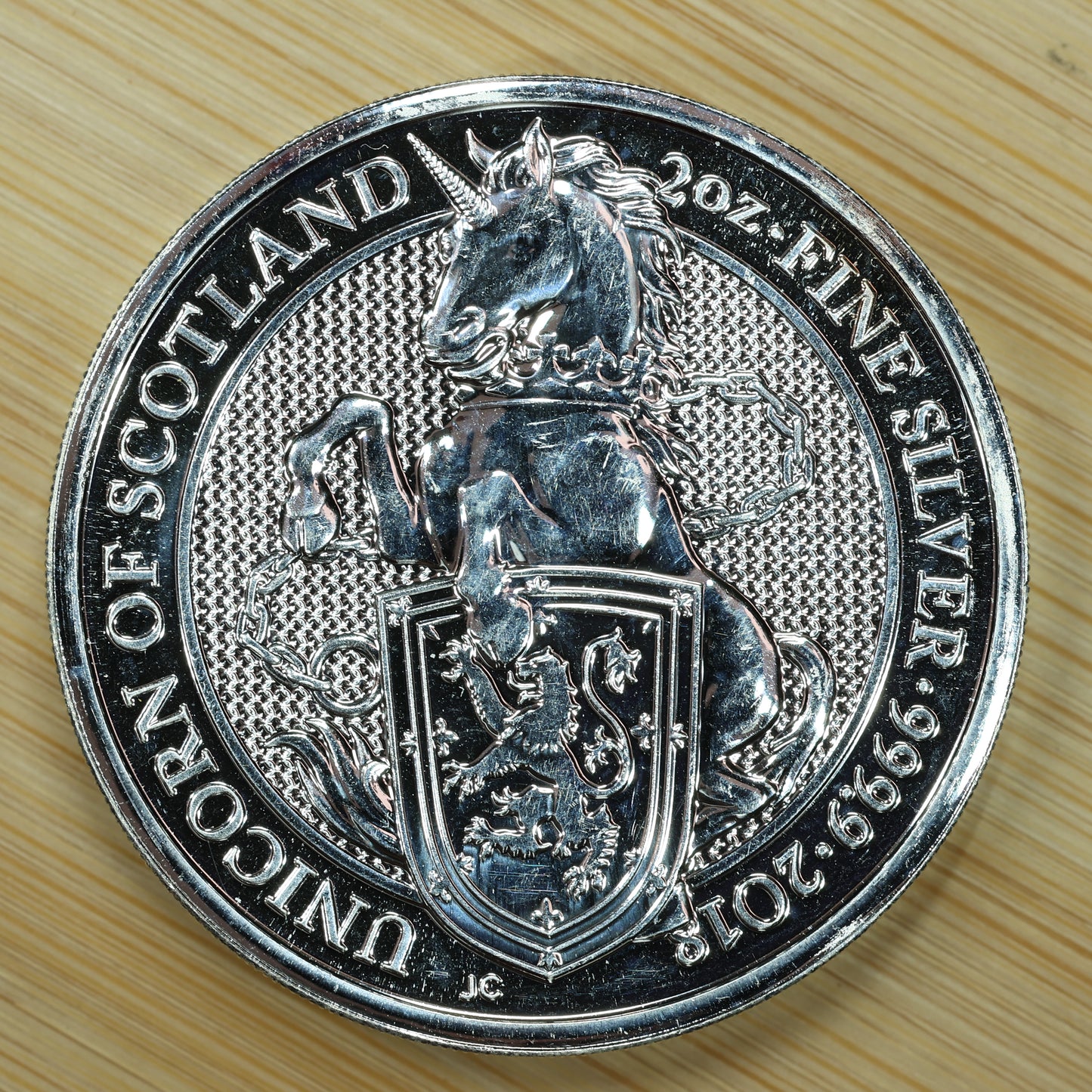2018 GB 2 oz Silver Queens Beasts Unicorn of Scotland Exact Coin Pictured