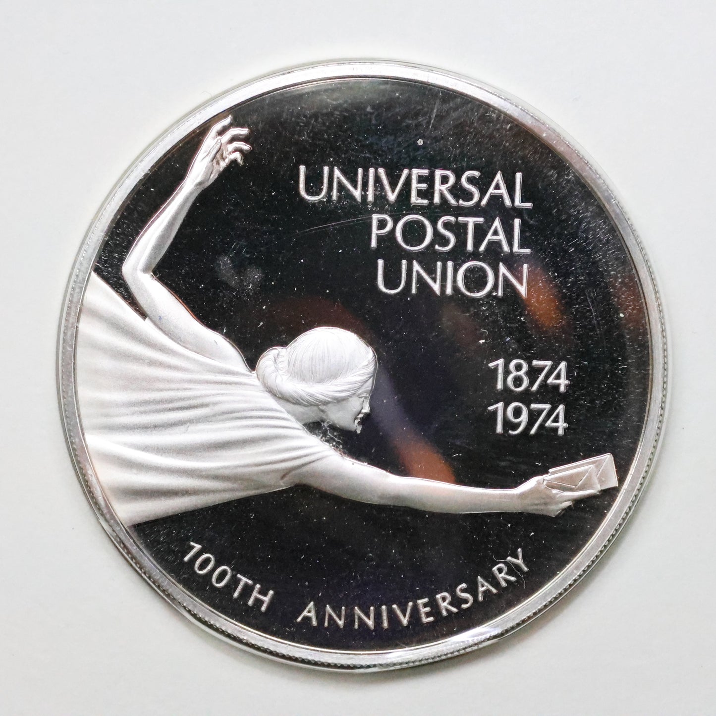 Franklin Mint United Nations STERLING SILVER Art Medals - Universal Postal Union