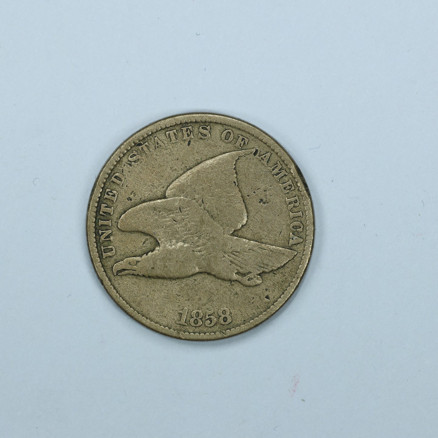 1858 Flying Eagle Penny 1c large Letters