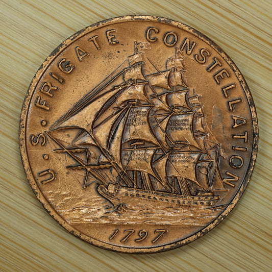 U.S. Frigate Constellation Medal Part of First US Navy Ships since 1797