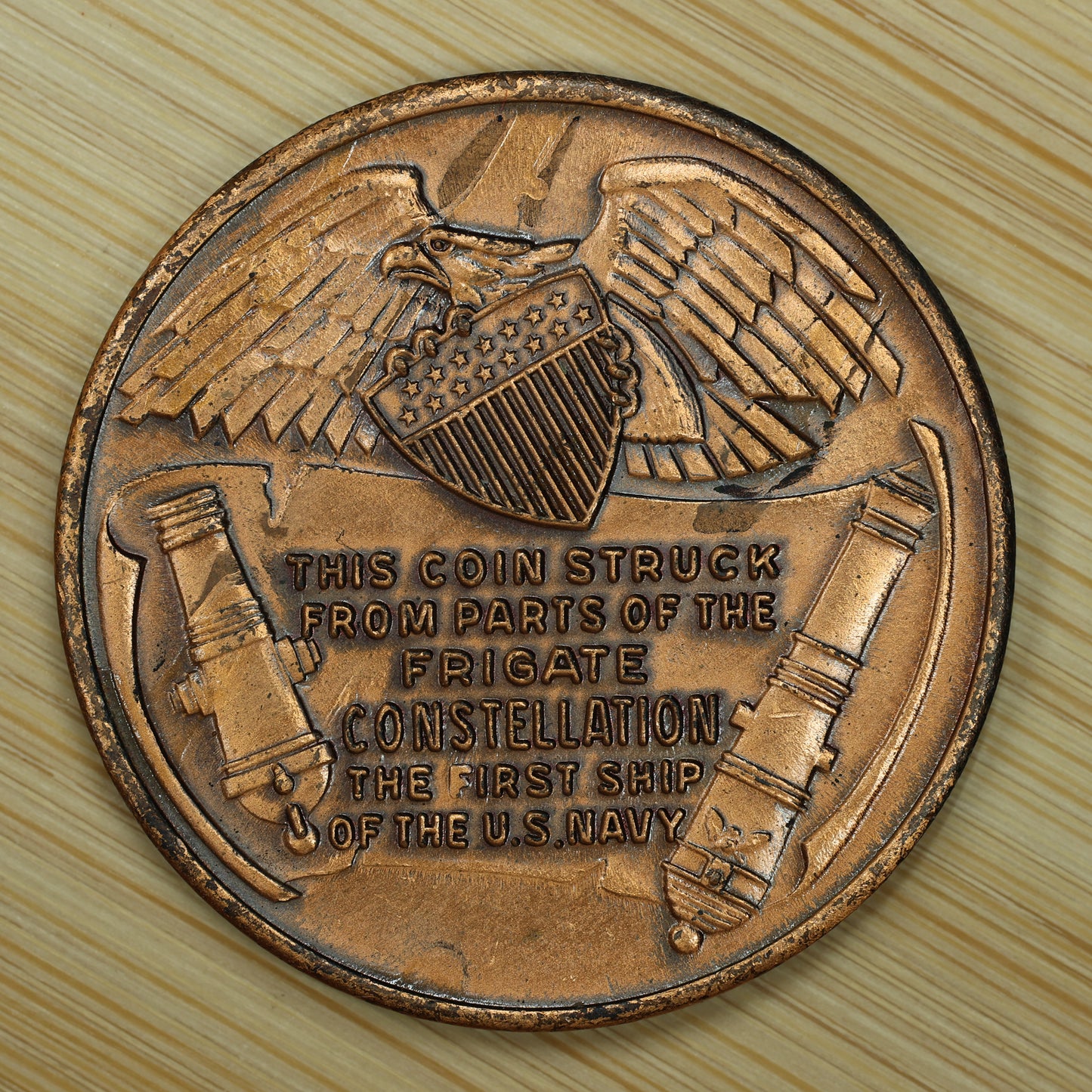 U.S. Frigate Constellation Medal Part of First US Navy Ships since 1797