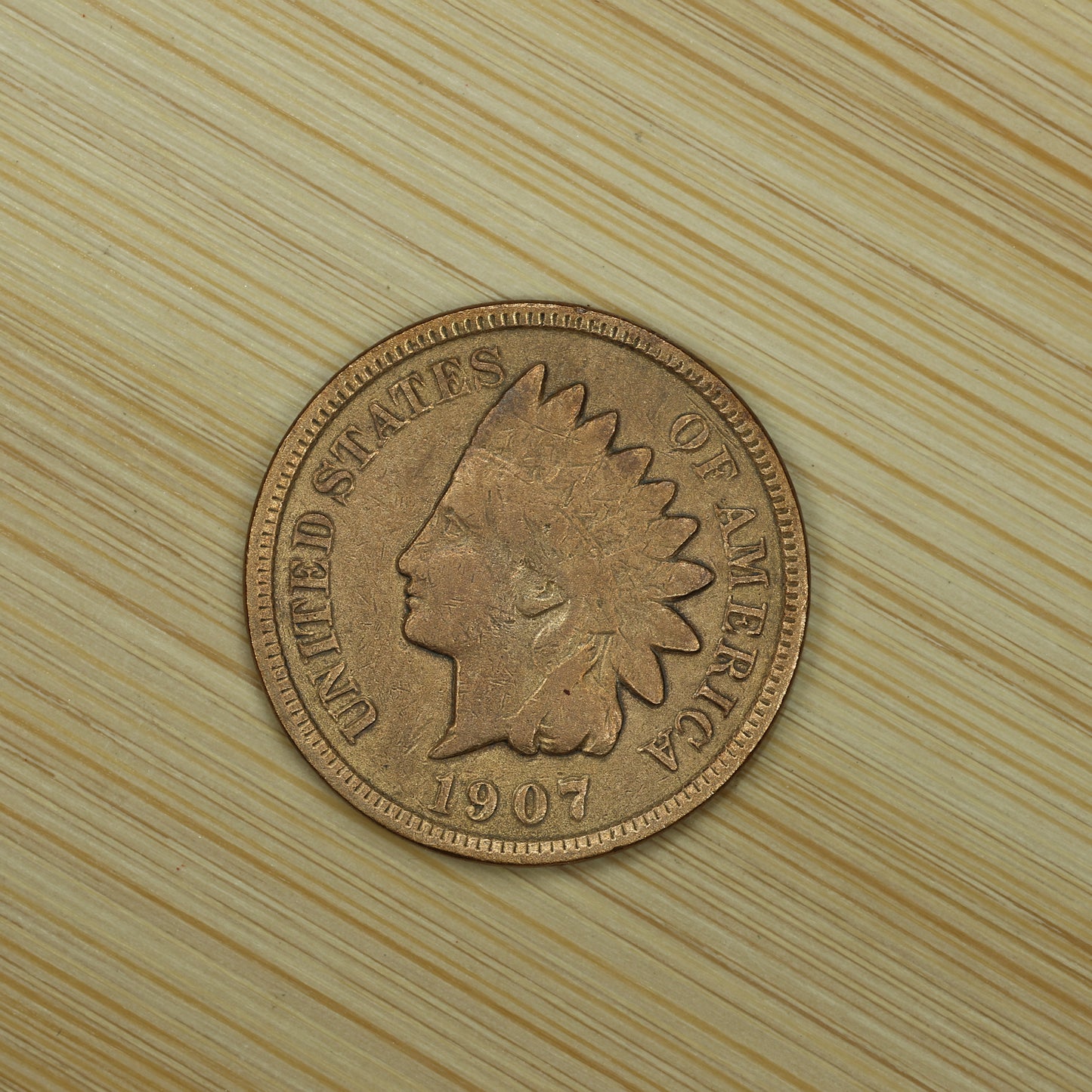 1907 Indian Head Penny 1c