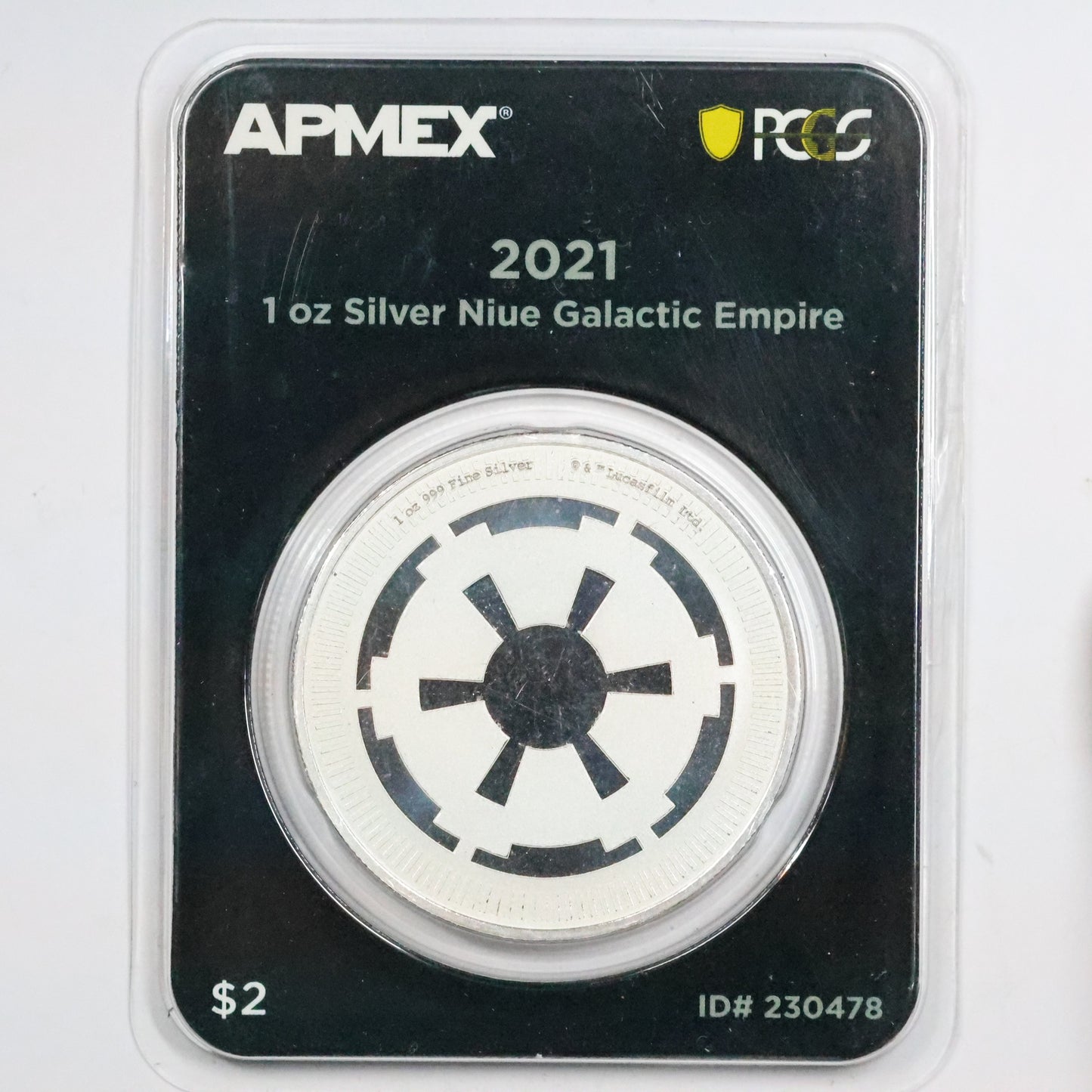 2021 1 oz Silver Niue Galactic Empire Coin PCGS First Strike in TEP