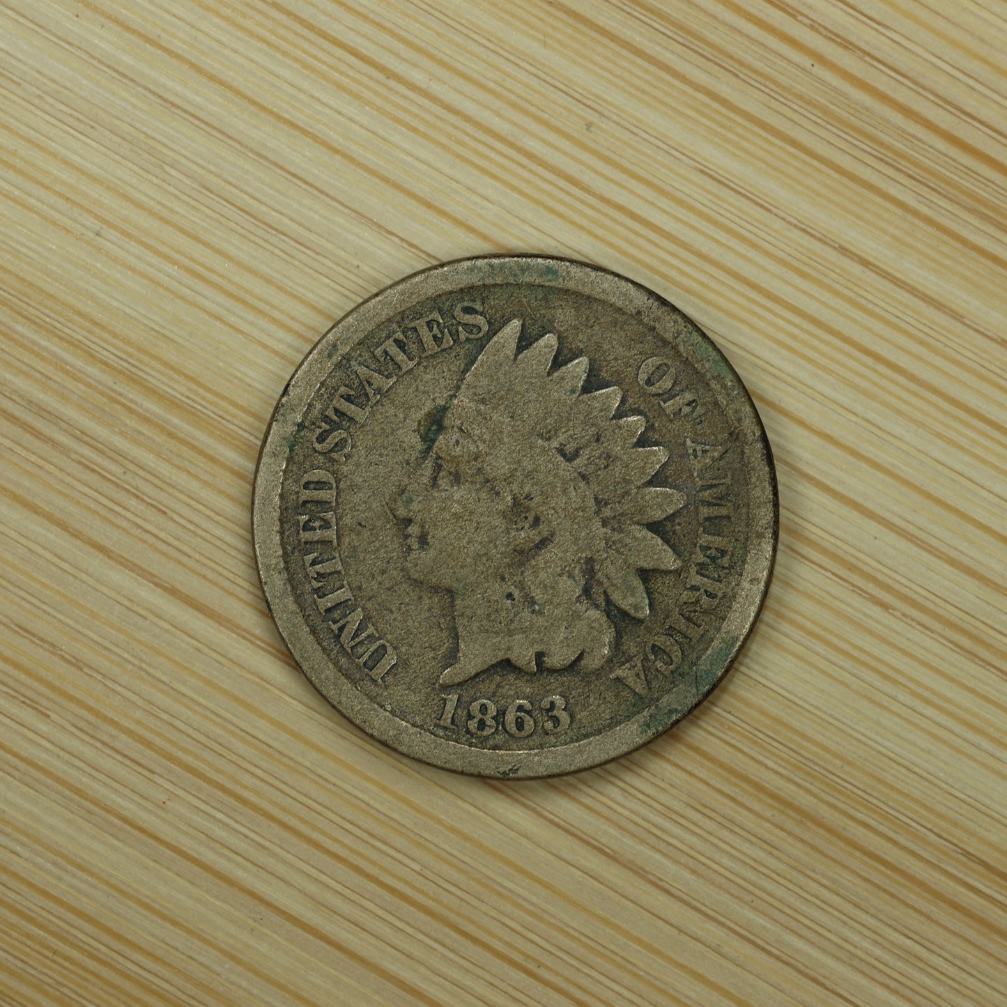 1863 Indian Head Penny 1c