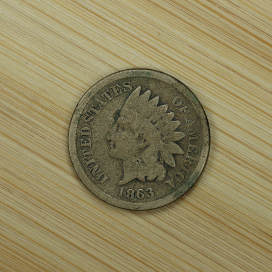 1863 Indian Head Penny 1c