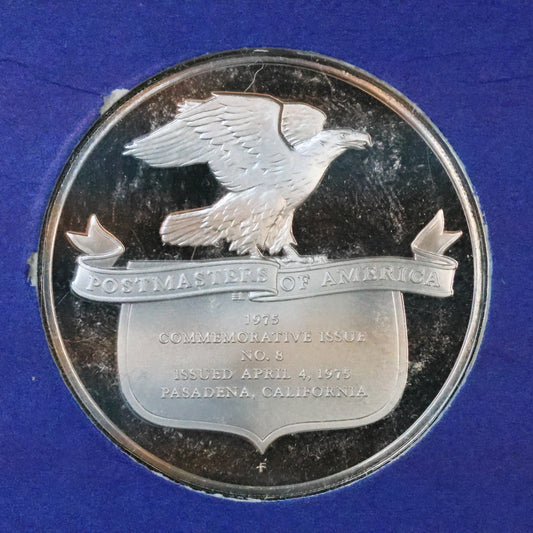1975 Postmasters of America STERLING SILVER Art Round - No. 8 Mariner 10