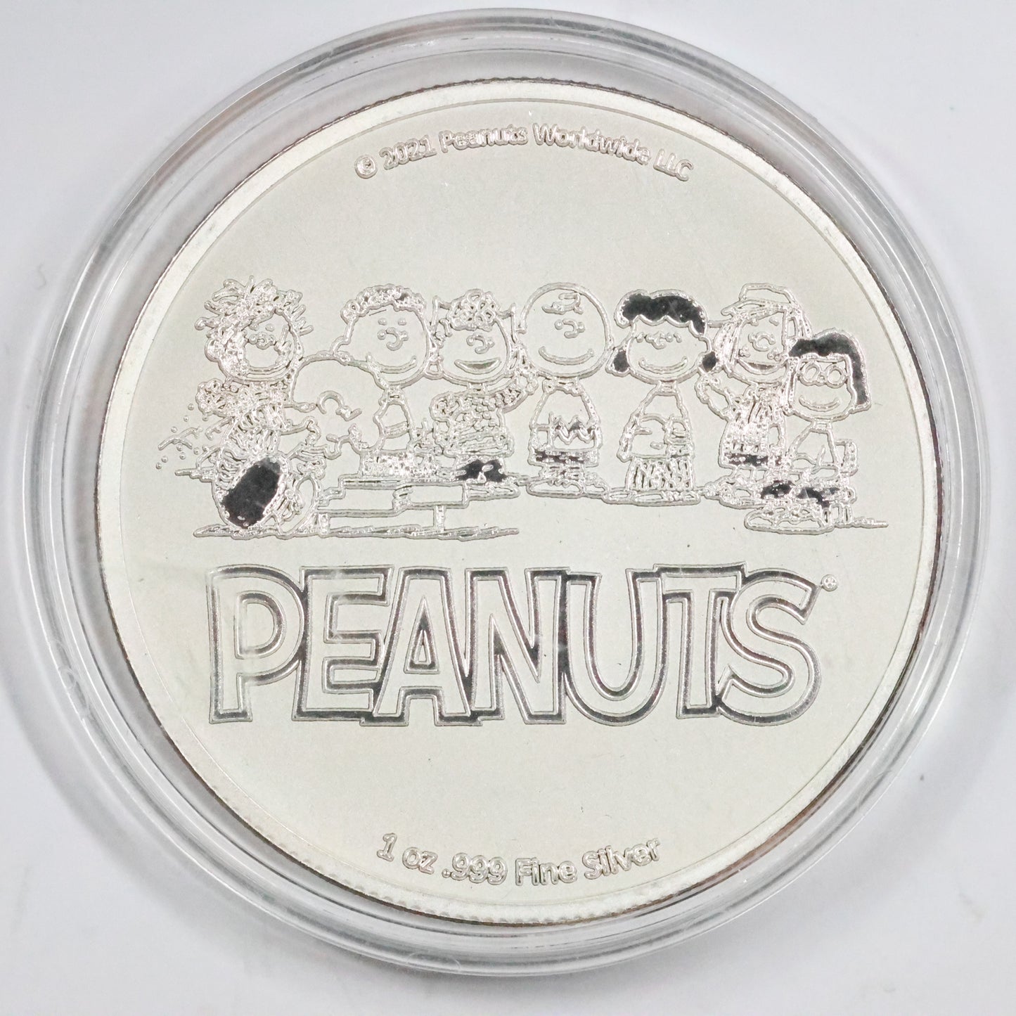 2021 Peanuts It's The Great Pumpkin Charlie Brown 1 oz .999 Fine Silver Bullion w/ Capsule