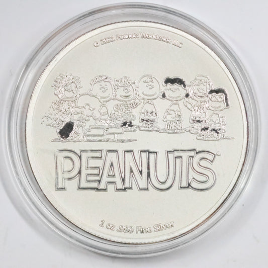 2021 Peanuts It's The Great Pumpkin Charlie Brown 1 oz .999 Fine Silver Bullion w/ Capsule