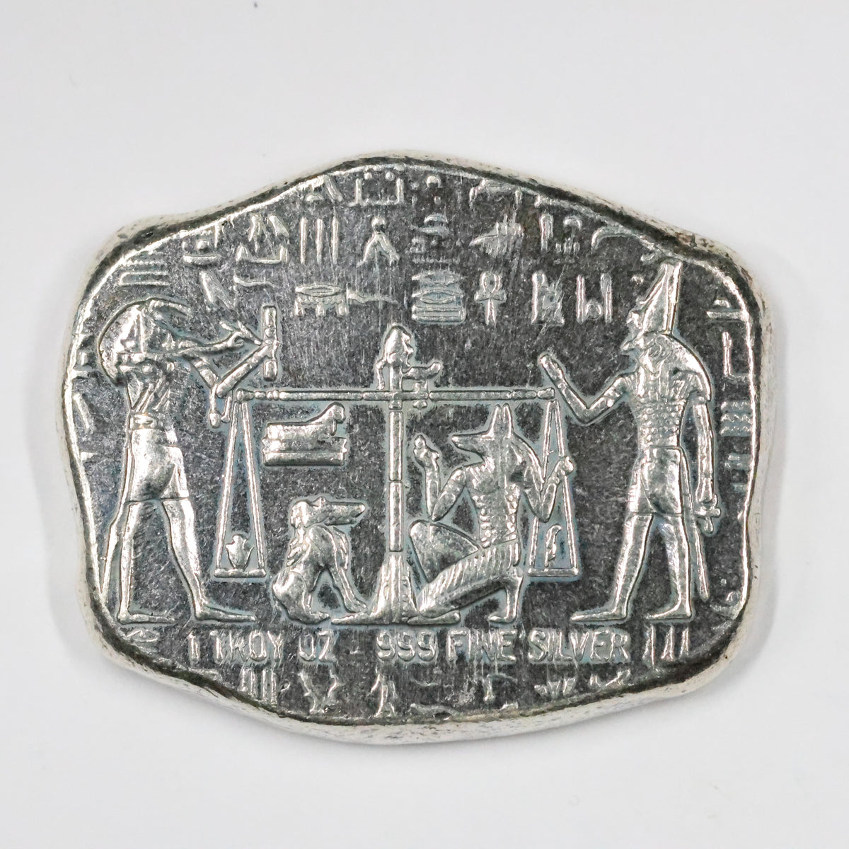 Monarch Metals Egyptian God Anubis Jackal 1 Troy Oz .999 Fine Silver