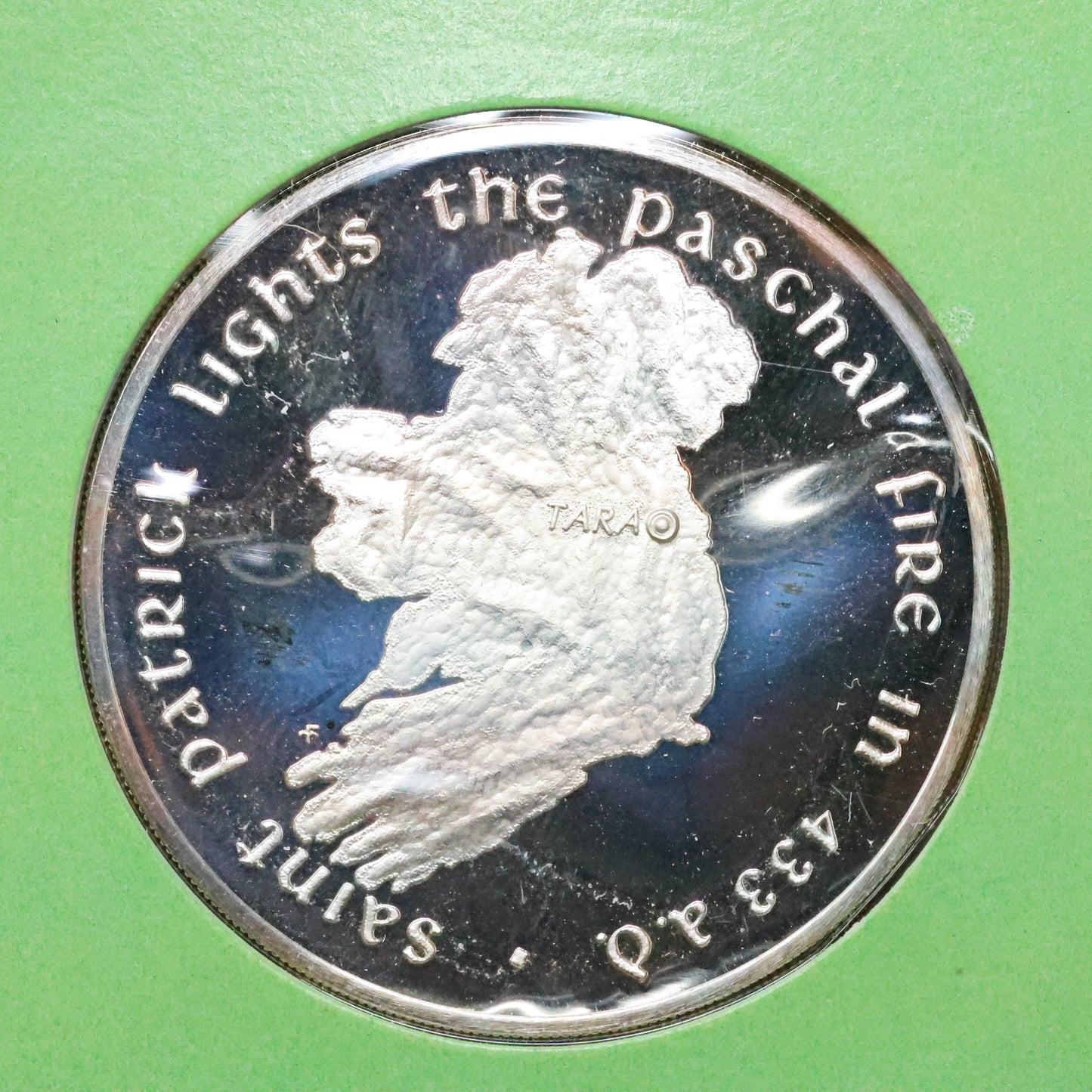 Franklin Mint Saint Patrick's Day STERLING SILVER Medals - Lights the Paschal Fire