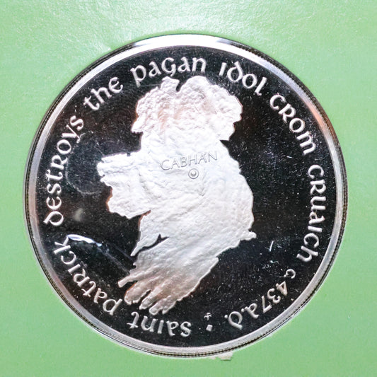 Franklin Mint Saint Patrick's Day STERLING SILVER Medals - Destroys Crom Cruaich