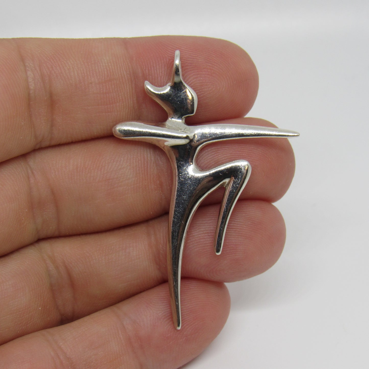 K Robins Designs Sterling Silver Artemis Greek Goddess Pendant - ~2 inch