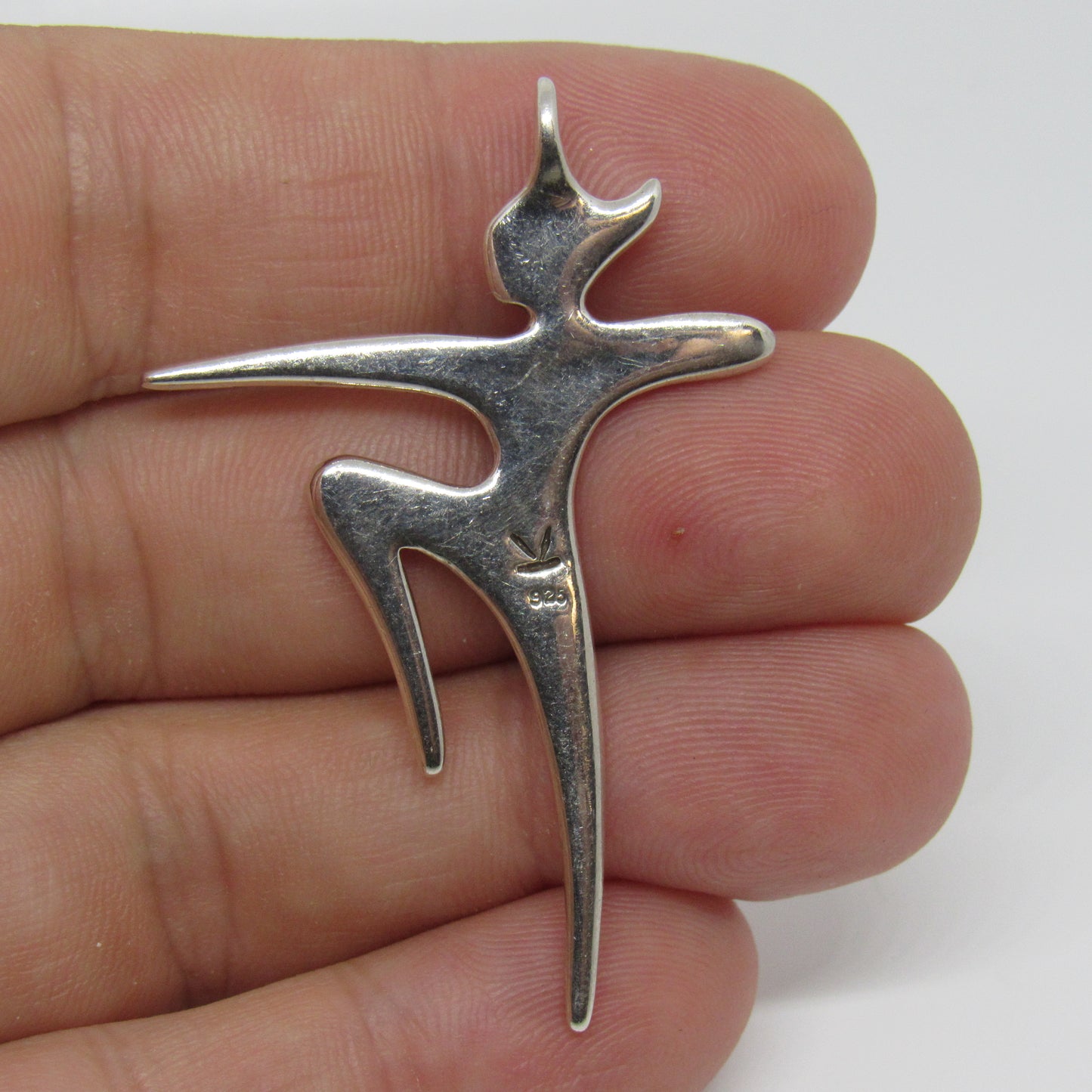 K Robins Designs Sterling Silver Artemis Greek Goddess Pendant - ~2 inch