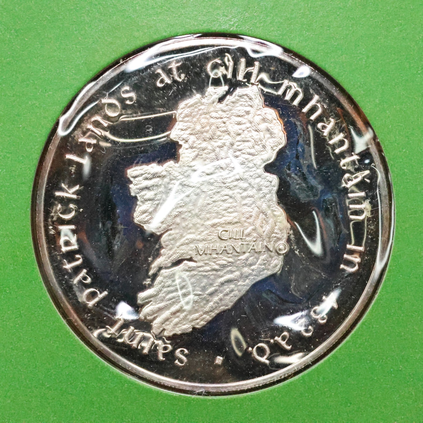 Franklin Mint Saint Patrick's Day STERLING SILVER Medals - Lands At Cill Mhantain