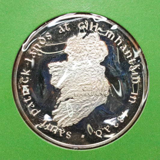 Franklin Mint Saint Patrick's Day STERLING SILVER Medals - Lands At Cill Mhantain