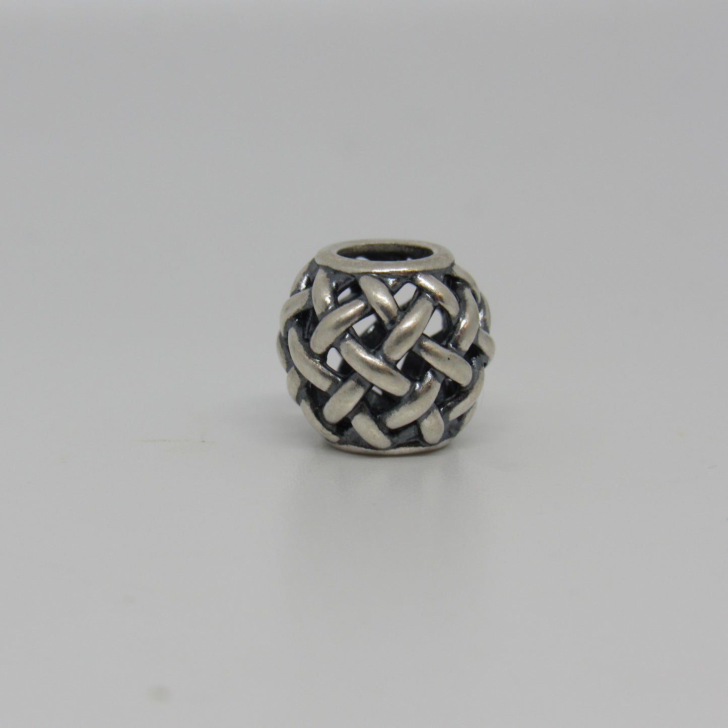 Pandora Sterling Silver Forever Entwined Basket Weave Charm Bead - #790973