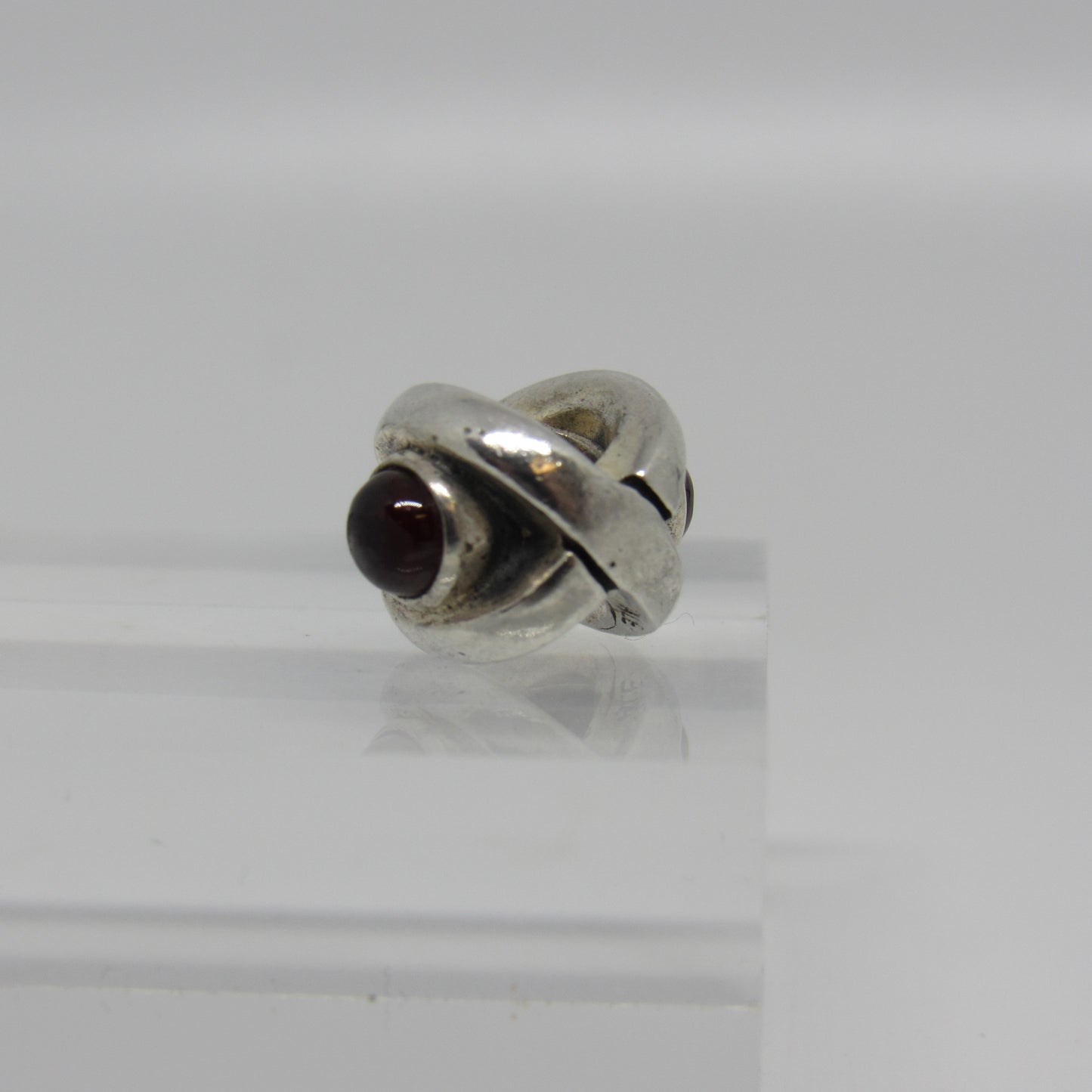 Pandora Sterling Silver GARNET EYE Charm #790127GR