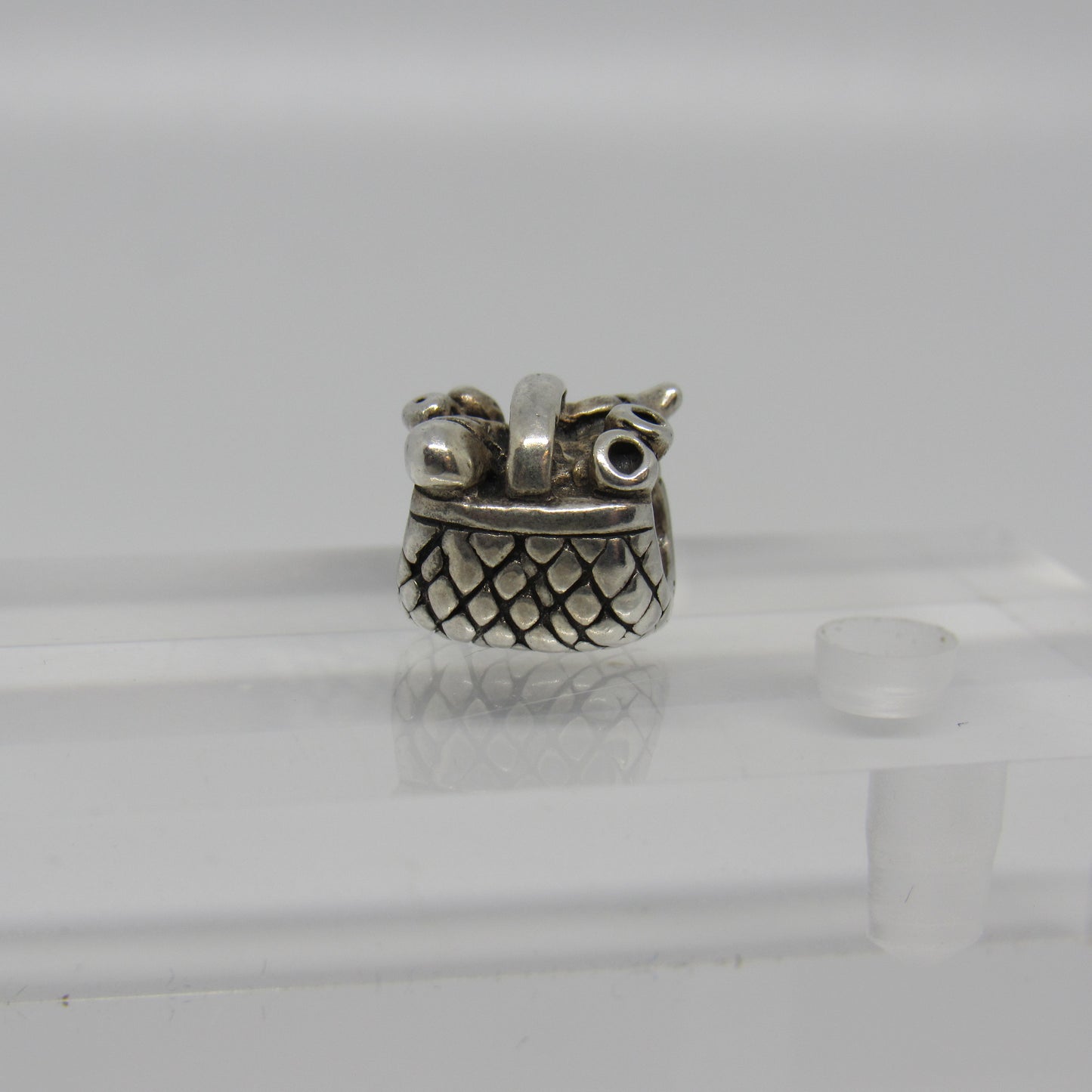 Pandora Sterling Silver 925 ALE Picnic Basket Charm Bead #790418