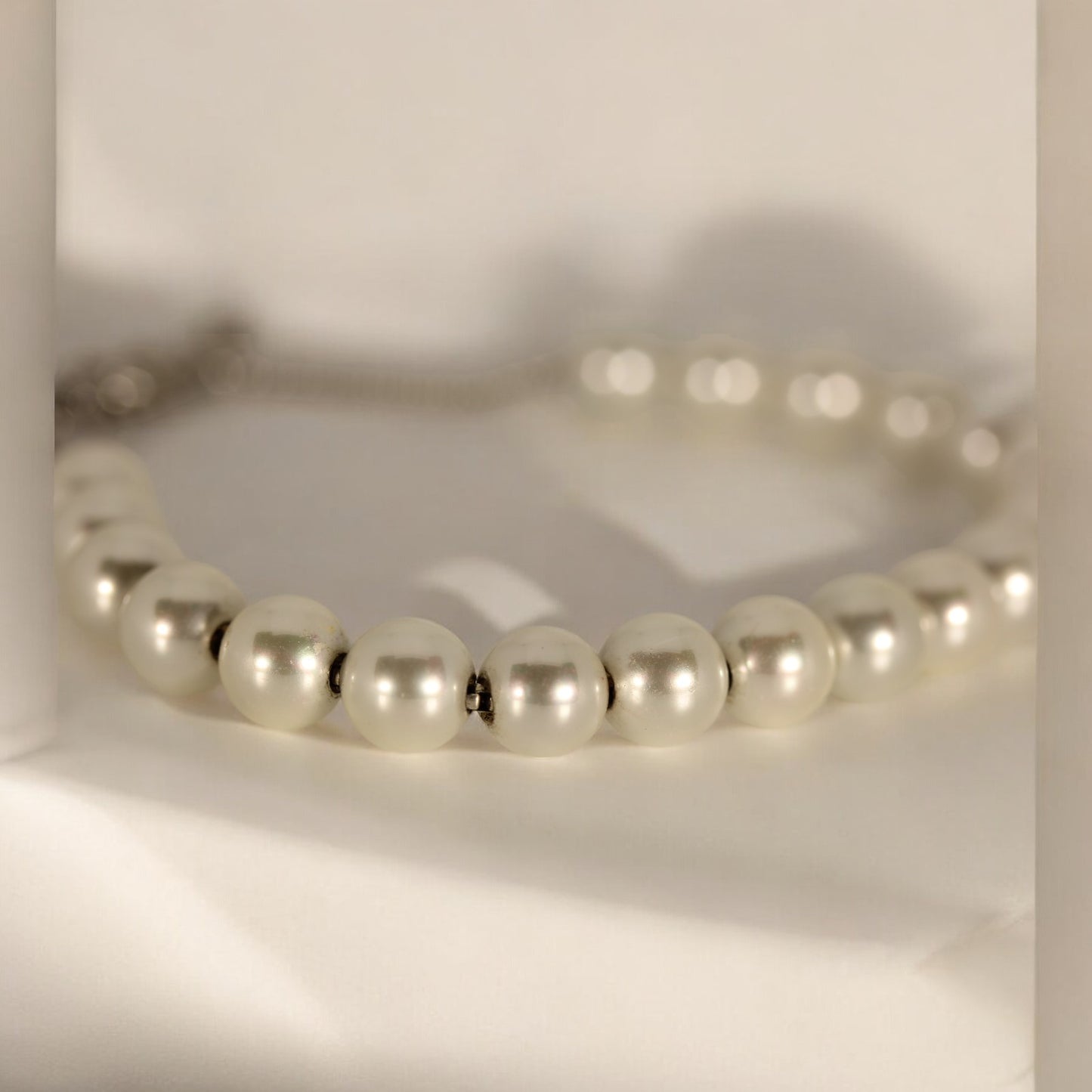 DAVID YURMAN Spiritual Bead Bracelet Sterling Silver With Freshwater Pearls