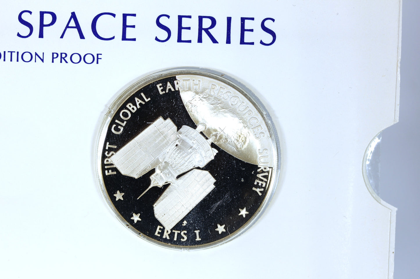 Franklin Mint 925 Sterling Silver America in Space - Apollo 16 & ERTS I