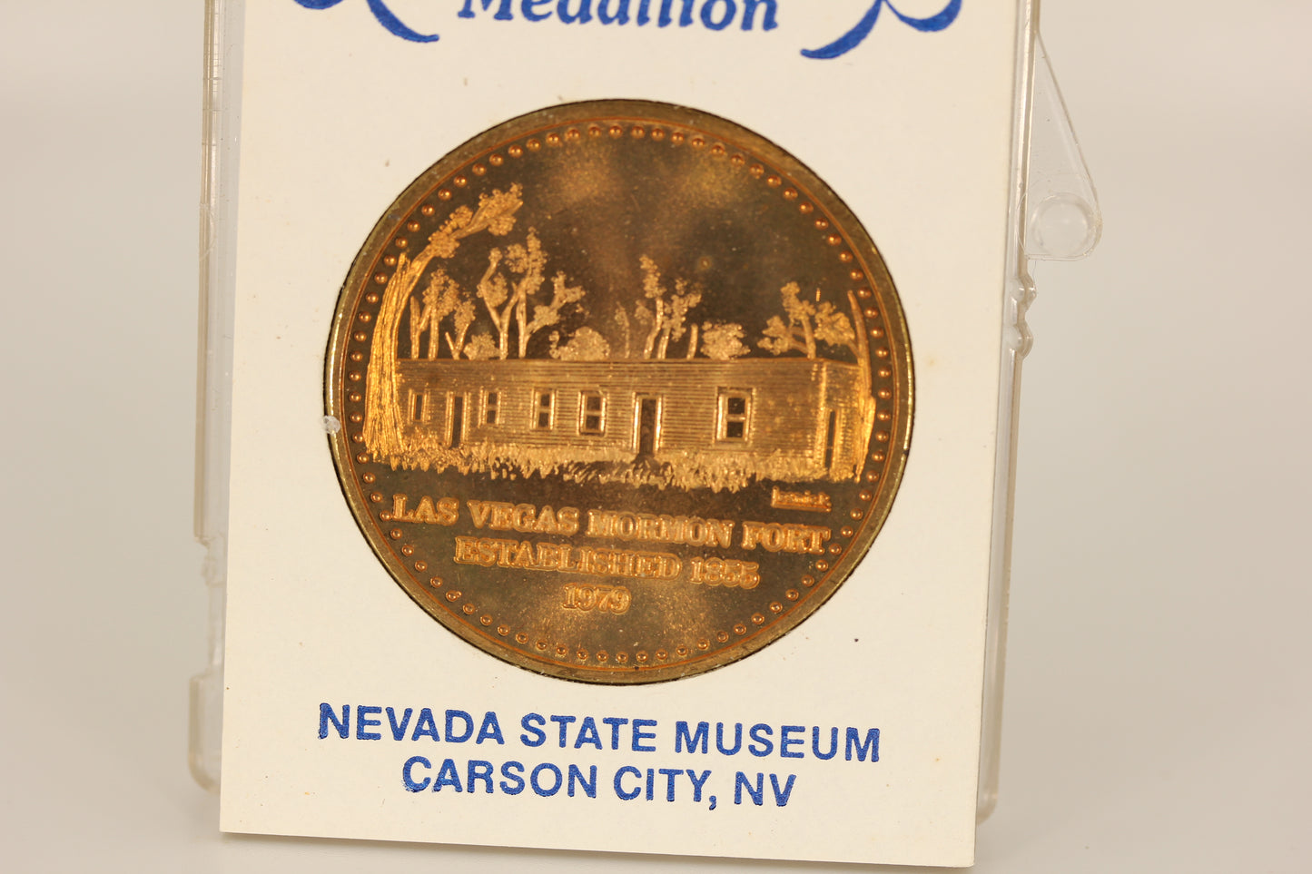 Nevada State Museum - Carson City Commemorative Coin Medal - Las Vega Mormon Fort