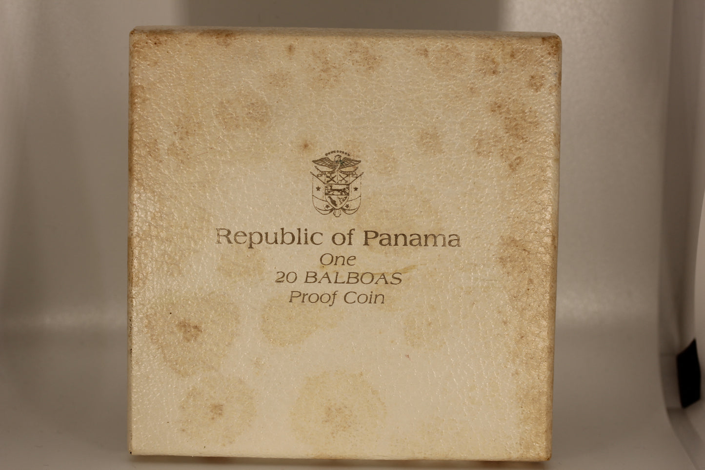 1971 Republic of Panama Twenty 20 Balboas Silver Proof Coin Original Package