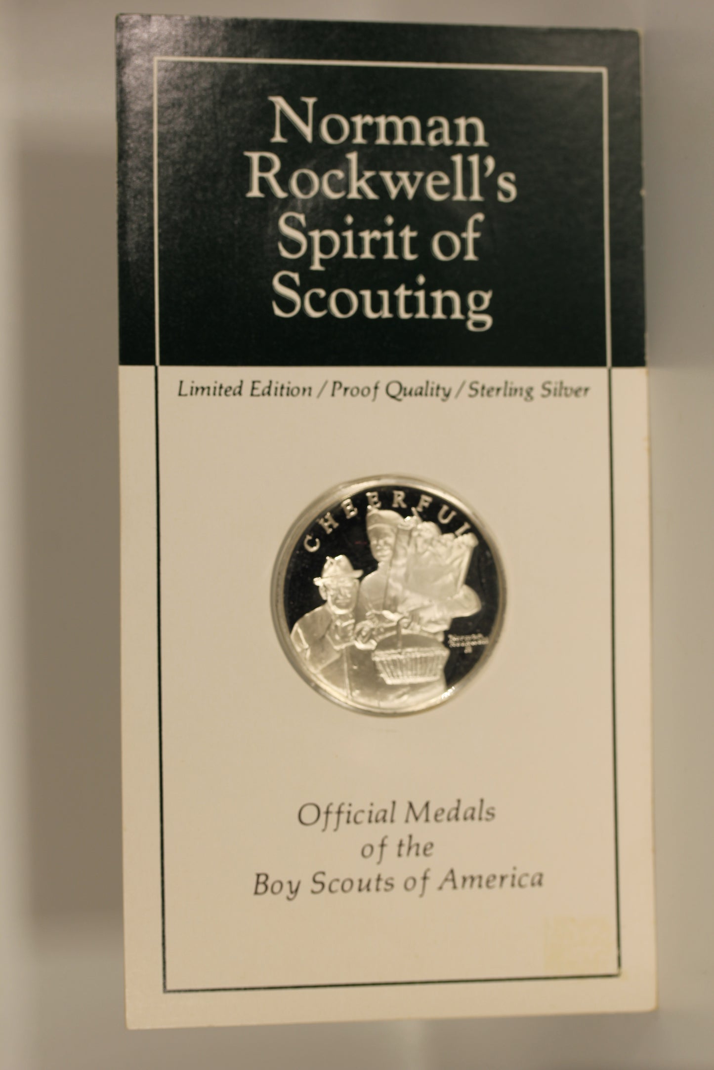 Norman Rockwell Spirit of Scouting Sterling Silver Proof Medal - Cheerful