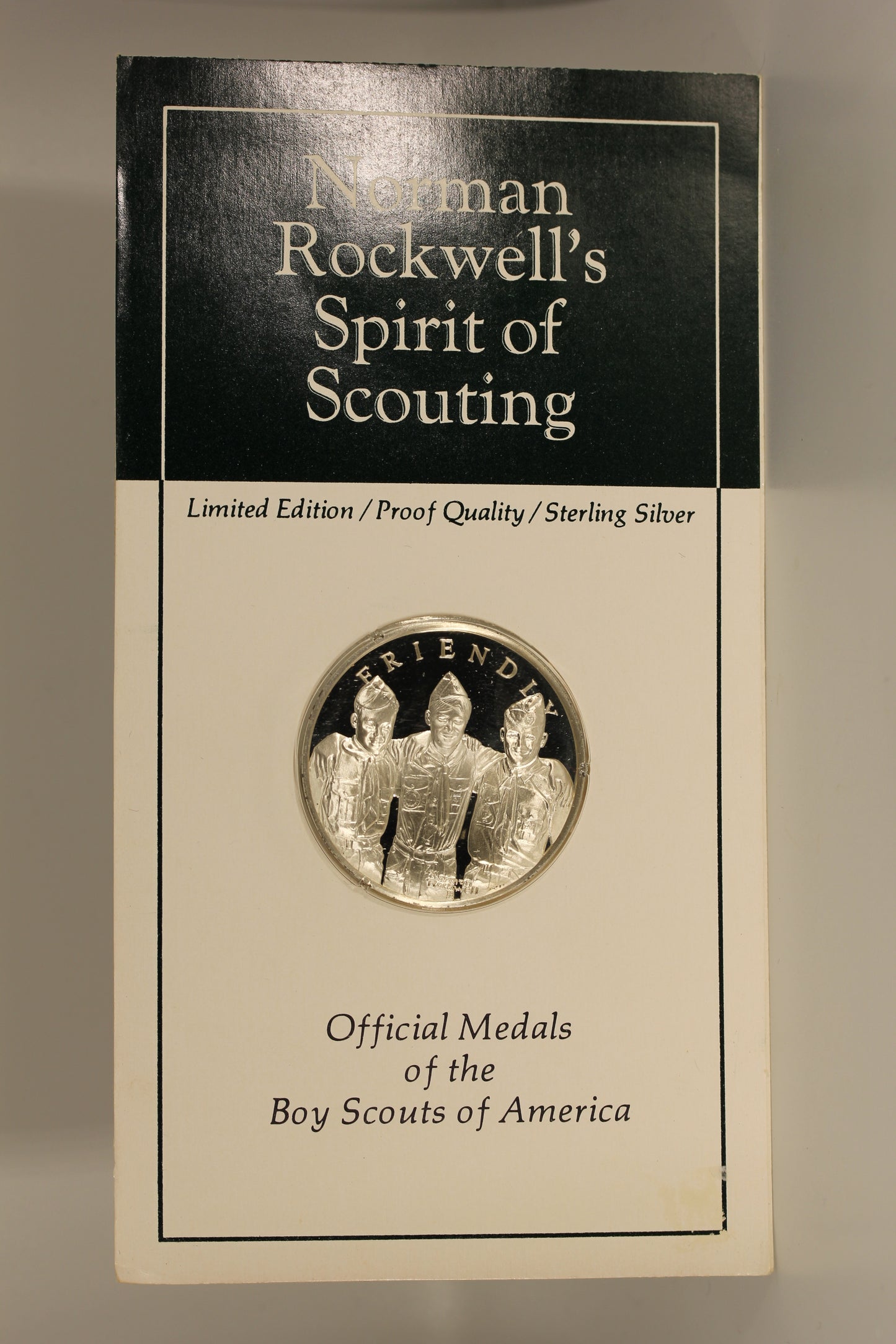 Norman Rockwell Spirit of Scouting Sterling Silver Proof Medal - Friendly